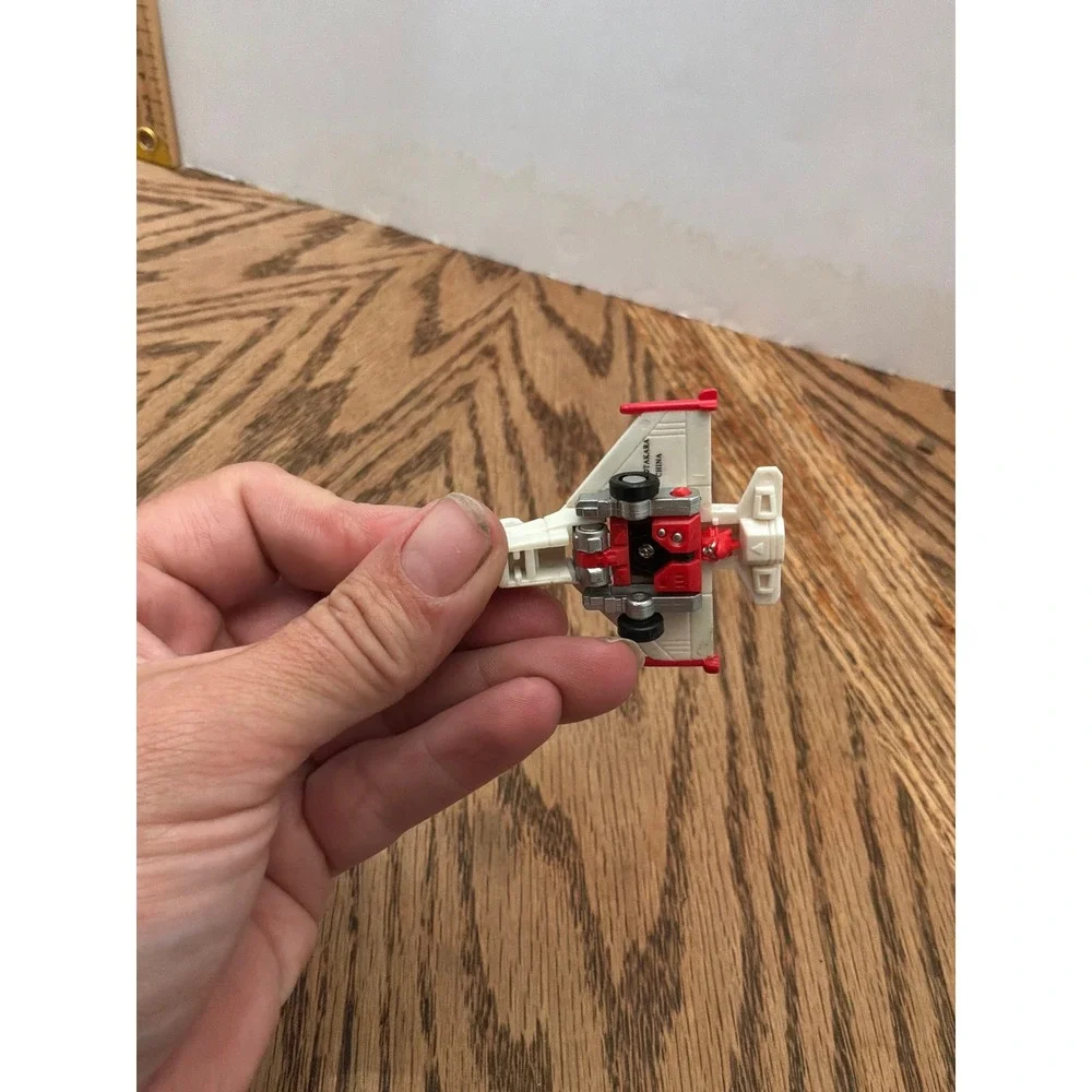 Vintage 1989 Kids Transformers Micromaster Hothouse Jet OS White Red